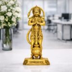 Gold Finish Bajrangbali (Hanuman Ji) - Image 2 - OmRoots