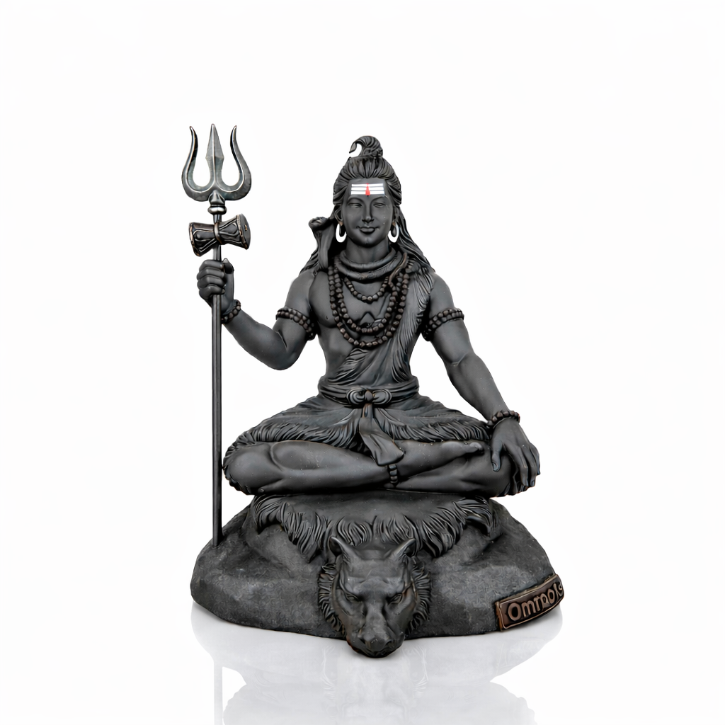 Omroots Meditating Spiritual Dashboard Figurine – Omroots Lord Shiv Ji - OmRoots