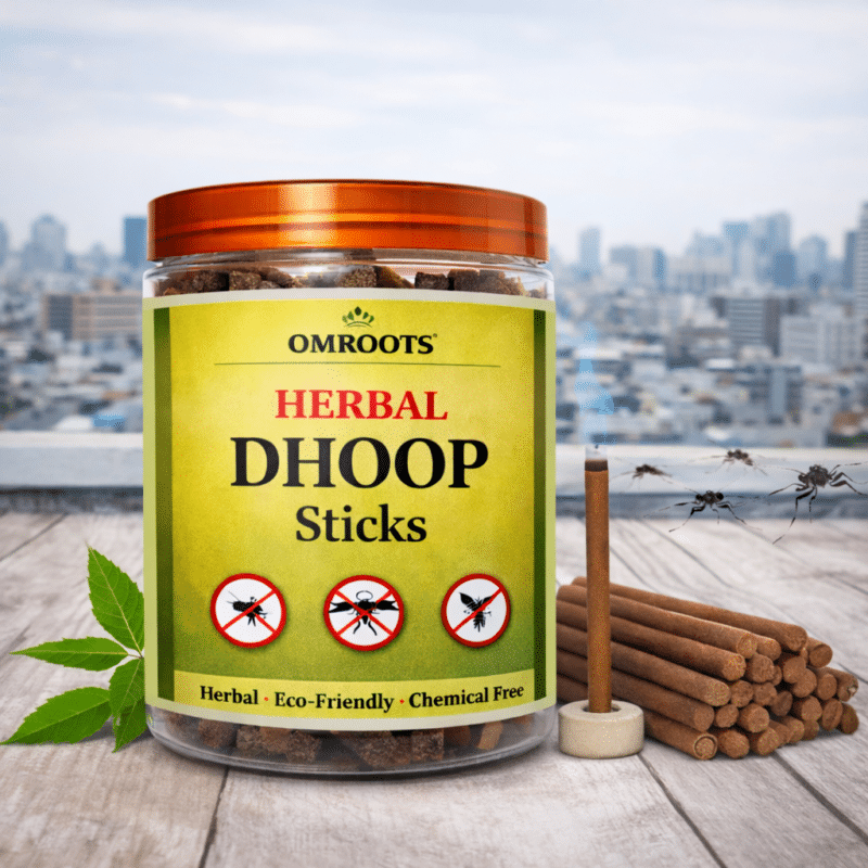 Herbal Mosquito Repellent Dhoop Sticks | Bambooless | Cow Dung & Neem - Image 4 - OmRoots