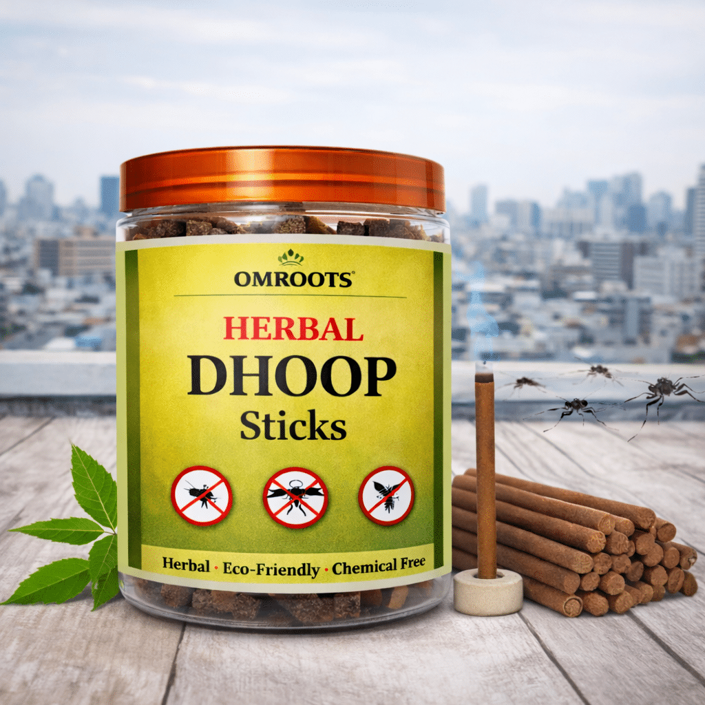 Herbal Mosquito Repellent Dhoop Sticks | Bambooless | Cow Dung & Neem - Image 4 - OmRoots