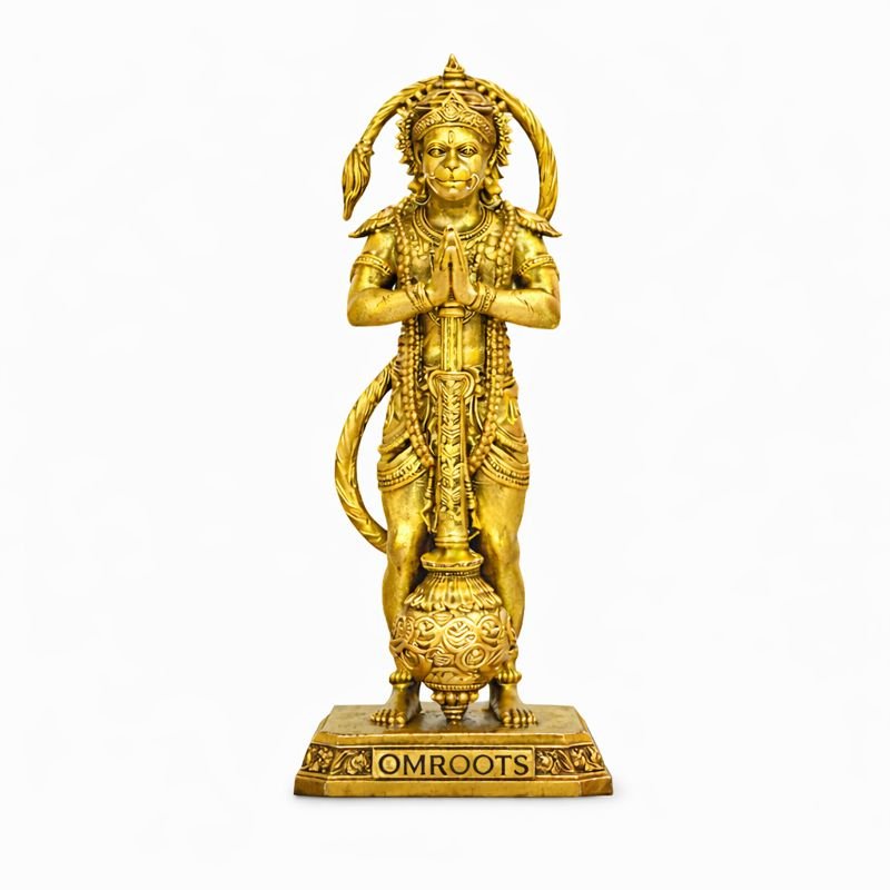 Gold Finish Bajrangbali (Hanuman Ji) - OmRoots