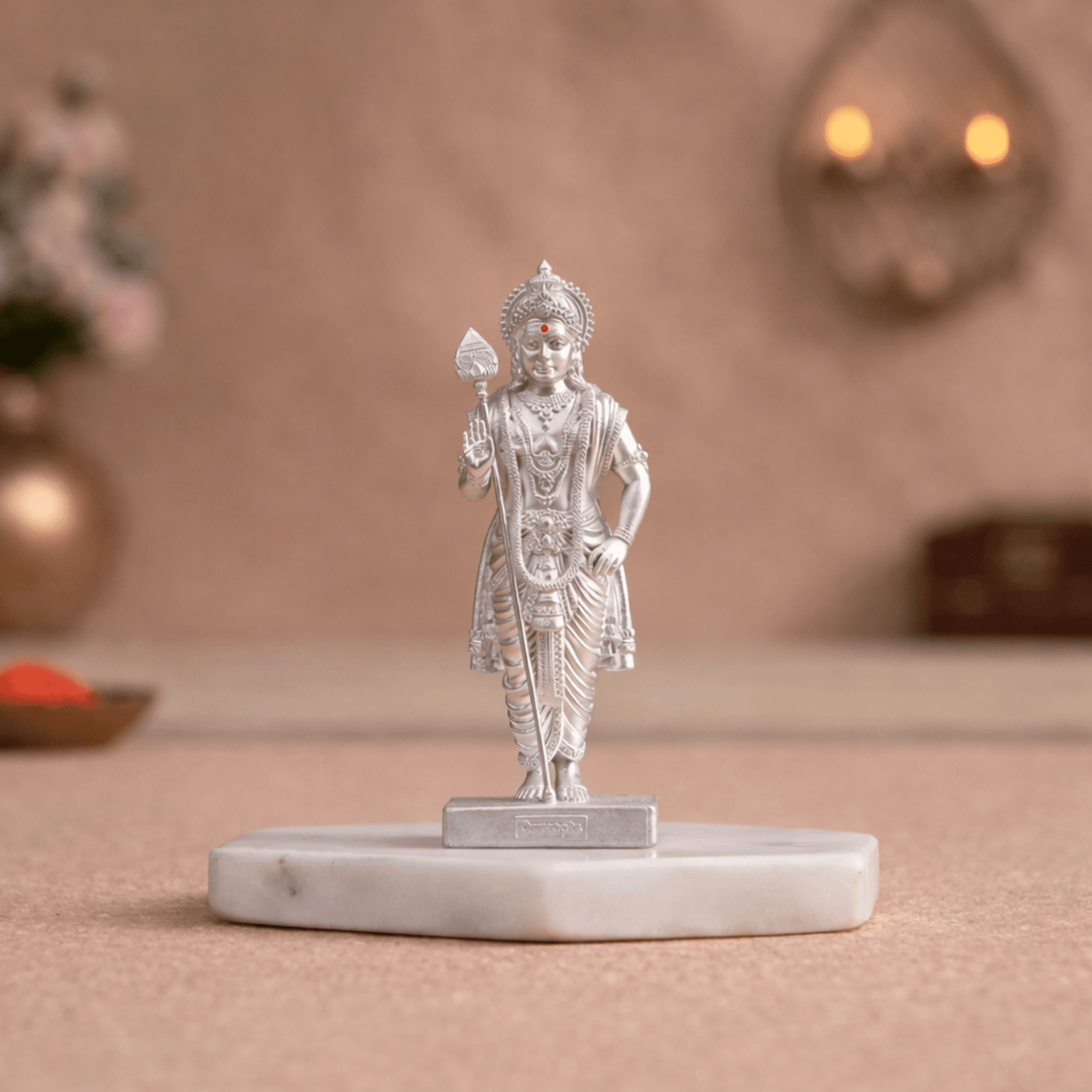 Lord Murugan Swamy (4 Inch - Silver) Lord Murugan Swamy (4 Inch - Silver)