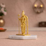 Lord Murugan Idol Gold Finish