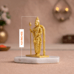 Lord Murugan Idol Gold Finish
