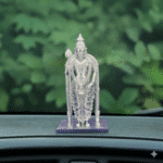 Lord Murugan Idol (4 Inch,Silver) car dashboard