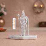 Lord Murugan Idol (4 Inch,Silver) car dashboard