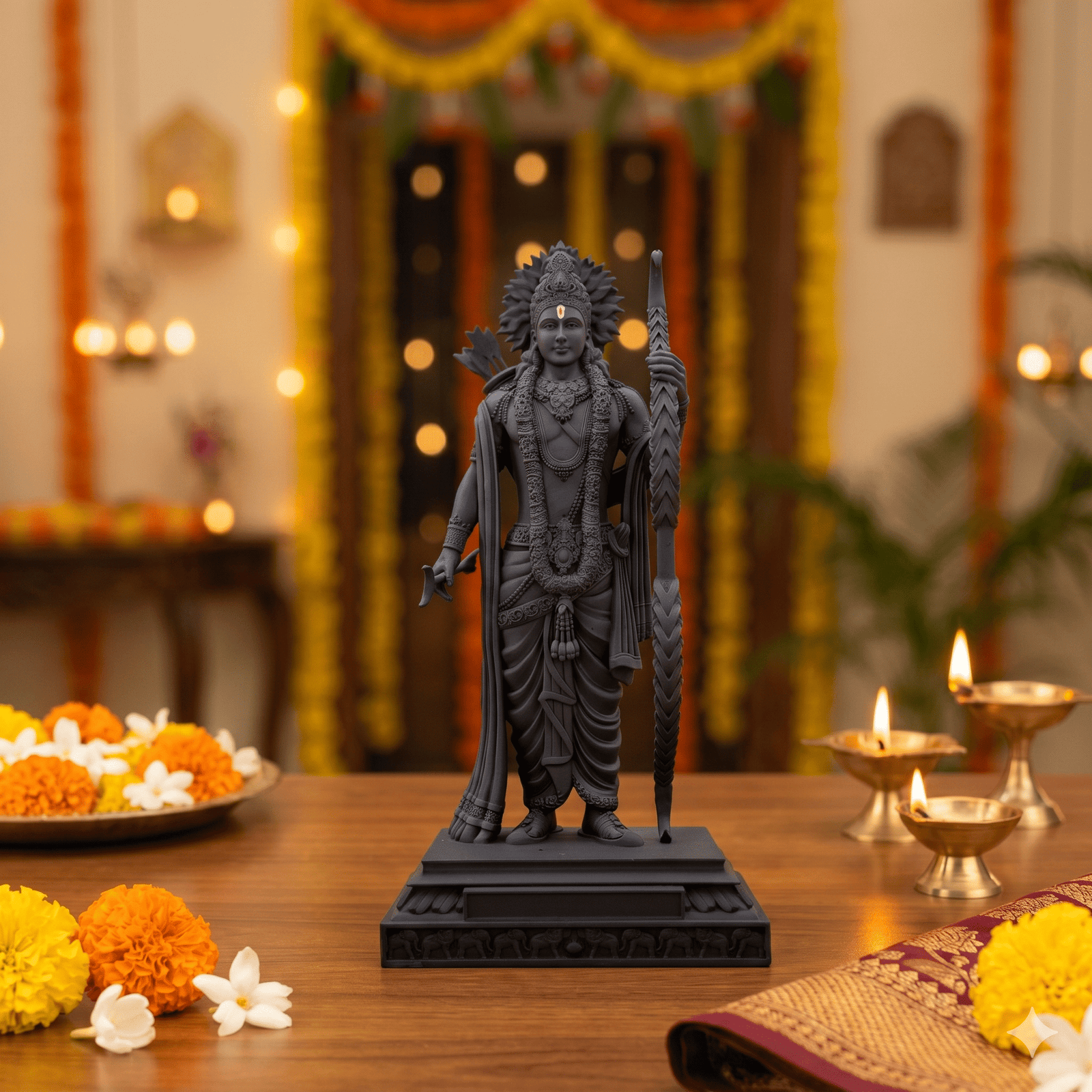 Lord ram Lord Shree Ram Standing Murti 4 INCH
