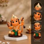 Bal Hanuman Idol – Multicolor (3 Inch) | 3D Printed UV Resin Murti - Image 3