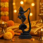 Dancing Krishna on Kaliya Black Edition Murti 4 Inch – OmRoots
