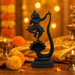 Dancing Krishna on Kaliya Black Edition Murti 4 Inch – OmRoots