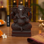 Chaturbhuj Ganesha Black Maroon Edition Murti 3.5 Inch – OmRoots