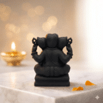 Chaturbhuj Ganesha Idol – Black Edition (3.5 Inch) | 3D Printed Premium Murti - Image 4