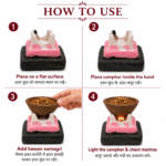 OmRoots Mini Havan Kit | 30 Days Complete Havan Set – Havan Samagri + Gomay Havan Katori + Mini Kund | Herbal & Eco-Friendly - Image 5