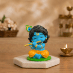 Bal Krishna Idol for Home Pooja & Car Dashboard Decor (3.5 Inch)