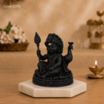 Divine Bala Murugan Black Idol with Vel & Peacock for Home Pooja & Car Decor (3.5 Inch) - Image 5