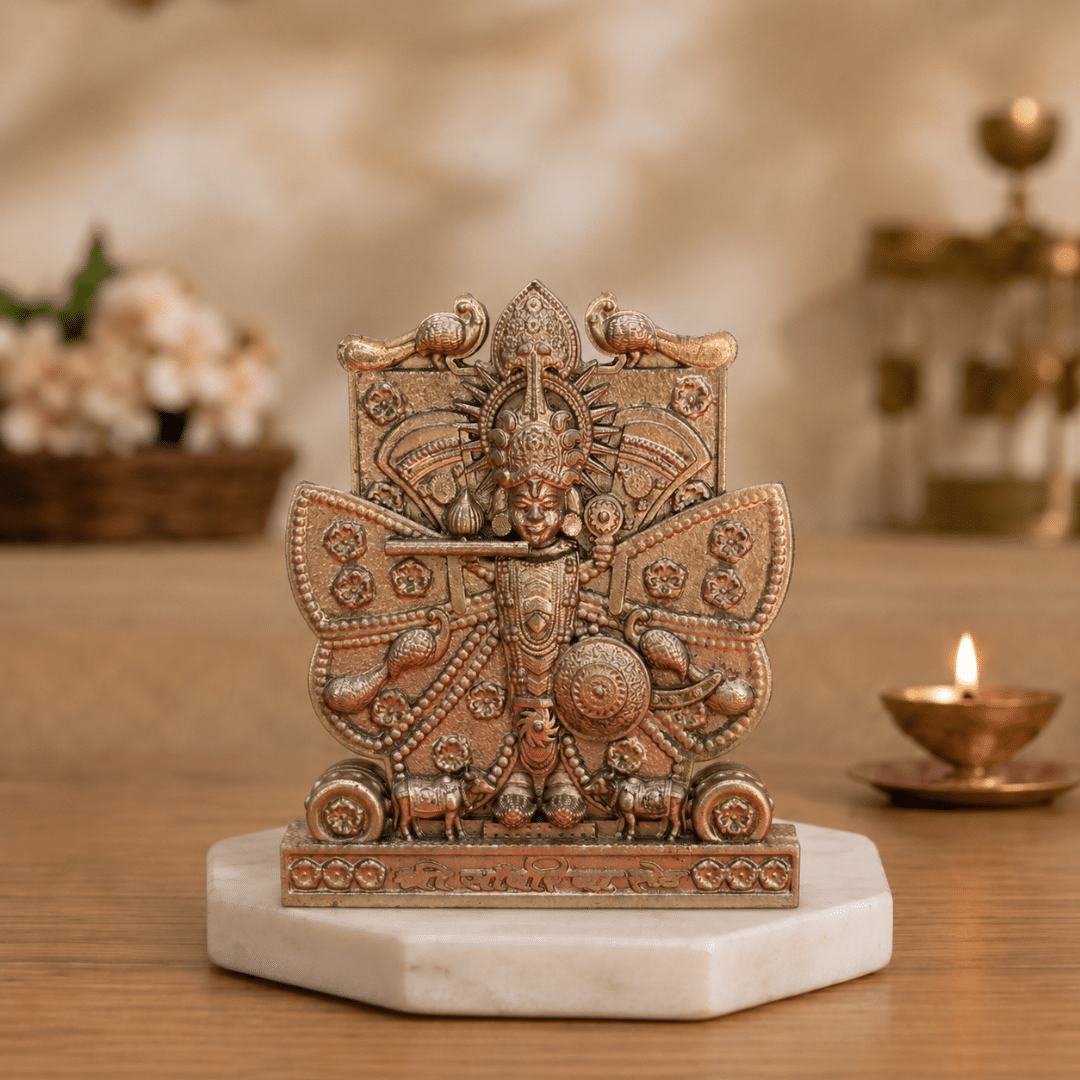45 Shree Sanwariya Seth Murti – Gold | 3.5 Inch - Image 1