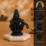 Ayyappan Swami for Home Pooja & Car Decor (3.5 Inch) - Black - Image 3
