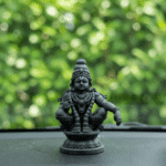 Ayyappan Swami for Home Pooja & Car Decor (3.5 Inch) - Black - Image 7