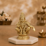 Ayyappan Swami for Home Pooja & Car Decor (3.5 Inch) - Gold