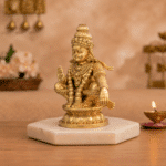 Ayyappan Swami for Home Pooja & Car Decor (3.5 Inch) - Gold - Image 5