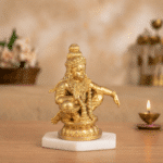 Ayyappan Swami for Home Pooja & Car Decor (3.5 Inch) - Gold - Image 4