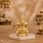 Ayyappan Swami for Home Pooja & Car Decor (3.5 Inch) - Gold - Image 6