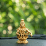 Ayyappan Swami for Home Pooja & Car Decor (3.5 Inch) - Gold - Image 7