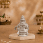 Ayyappan Swami for Home Pooja & Car Decor (3.5 Inch) - Silver - Image 5