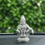 Ayyappan Swami for Home Pooja & Car Decor (3.5 Inch) - Silver - Image 6