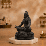 Divine Meditating Lord Shiva Black Idol for Home, Pooja & Car Decor (3.5 Inch) - Image 3