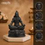 Divine Meditating Lord Shiva Black Idol for Home, Pooja & Car Decor (3.5 Inch) - Image 6