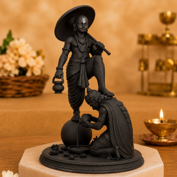 Divine Vamana & King Mahabali Idol (7 Inch)