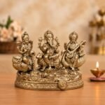 Lakshmi Ganesh Saraswati Idol 5 inch