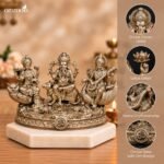 Lakshmi Ganesh Saraswati Idol 5 inch - Image 3