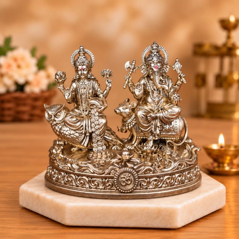 Goddess Lakshmi and Ganesha